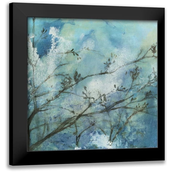 Goldberger, Jennifer 12x12 Black Modern Framed Museum Art Print Titled - Moonlit Branches I