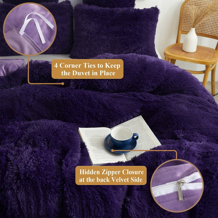 Walmart purple pillow shams cheap