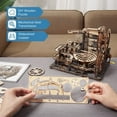 thumbnail image 6 of ROKR 294 Pieces 3D Jigsaw Wooden Puzzle Marble Run Model Kit for Adults and Kids-Marble Night City, 6 of 7