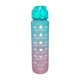 thumbnail image 2 of 1000 Ml Gradiente Esmerilada Con Manejo La Botella Deportiva Motivacional () Verde, 2 of 3
