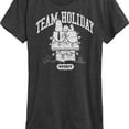 thumbnail image 3 of Peanuts - Snoopy Team Holiday Spirit - Women's Short Sleeve Graphic T-Shirt, 3 of 6