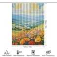 thumbnail image 2 of Sunrise Sunset Flower Shower Curtain for Bathroom Bath Curtain Polyester Fabric Waterproof Bathroom Curtain with 12 Hooks, 2 of 7