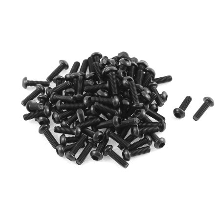 Lot De 100 Vis Bouton Tête Hex M2.5x8mm En Acier Allié 10.9 - Pour Montage Précis Et Résistant