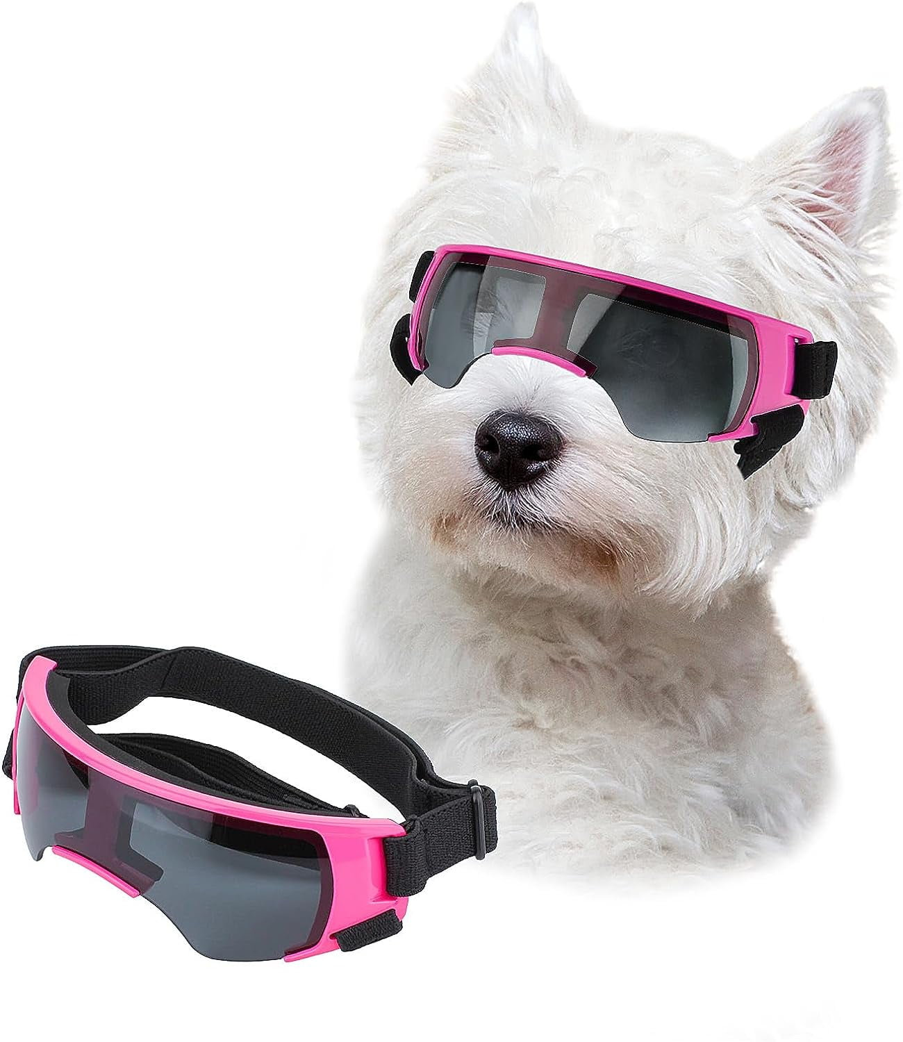 Dog Sunglasses Small Breed, Dog Goggles for Small Dogs Windproof Anti