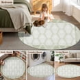 thumbnail image 5 of Round Area Rug 8 Ft, Sage Green Washable Non-Slip Circle Carpet for Living Room/Bedroom, Vintage Elegant Abstract Art Collection Low-Profile Large Area Rugs for Indoor, 5 of 7
