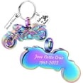 thumbnail image 3 of Motorcycle Urn Keychain for Ashes Keepsake Urn Key Ring for Human/Pet Ashes Cremation Jewelry, 3 of 5