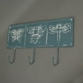 thumbnail image 2 of Special T Imports Blue Metal Insect Decorative Wall Hooks Coat Towel Rack Hanger, 2 of 3