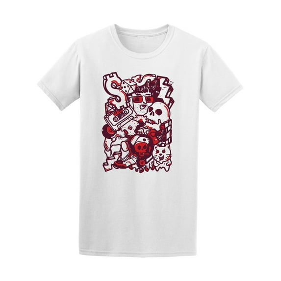 Colorful Graffiti Doodle Men's Tee - Image by Shutterstock