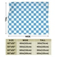 thumbnail image 4 of ZNDUO Lightweight Microfiber Bed Blanket, Scottish Blue Checkerboard Pattern Super Soft Flannel Cozy Throw Blankets, 40"x30", 4 of 8