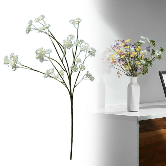 Artificial Flowers for christmas Fall Decor,Artificial Indoor Dried Rice Stems Fall Bundle, for Kitchen Islands Bathrooms Nightstands and More.