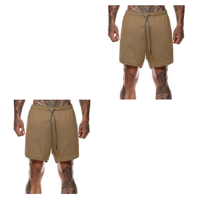 Toystoory Pantalones deportivos transpirables de verano con bolsillo para teléfono, pantalones cortos de entrenamiento, atletas de secado Type5 NO5