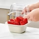 thumbnail image 5 of Juego de colador y tazón de cocina multifuncional 2 en 1, plástico ABS verde, canasta de drenaje de frutas y verduras apilable de 14.56", colador de alimentos para olla caliente, preparación de, 5 of 7