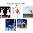 thumbnail image 4 of Cinta de Danza Gimnasio Rítmica Sunnimix Varilla Giratoria Rosa Roja, 4 of 7