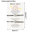 thumbnail image 2 of SIfdSeng 2Pcs Turtle Bracelet Back to School Gift Bracelet Plus Card Back to School Gifts Bracelet Set for 2 First Day of School Bracelet Mommy and Me Bracelets for Mother Rose Quartz Bracelet, 2 of 4