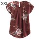 thumbnail image 2 of Sonducket Camiseta de mujer Camiseta plisada estampada Top Cuello Blusa de manga corta Prendas para la parte del cuerpo Rojo XXL Sonducket AP003086-35, 2 of 6