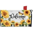 thumbnail image 2 of ChicYu Spring Sunflower Mailbox Cover Welcome Mailbox Wrap Magnetic Standard Mail Box Decals Post Letter Box Cover for Home Yard Outdoor Decor, 2 of 6