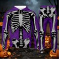 thumbnail image 2 of CONFREE Halloween Mens Sweatsuit 2 Peice Sets Hallowmas Men's Jogging Tracksuit Set Skeleton Graphic Pullover Hoodies Pants Athletic Sweat Suit for Men, 2 of 4