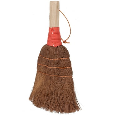Duster Manual Broom Small Cleaning Hand-made Short Handle Brown