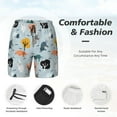 thumbnail image 5 of Balery Elephant Tree Mens Swim Trunks Swim Shorts for Men Quick Dry Inseam Beach Shorts with Compression Liner Pocket-Medium, 5 of 9