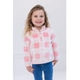 thumbnail image 2 of John Deere Toddler Girls' Fleece Quarter-Zip Sweatshirt Pink Checkerboard, 2 of 6