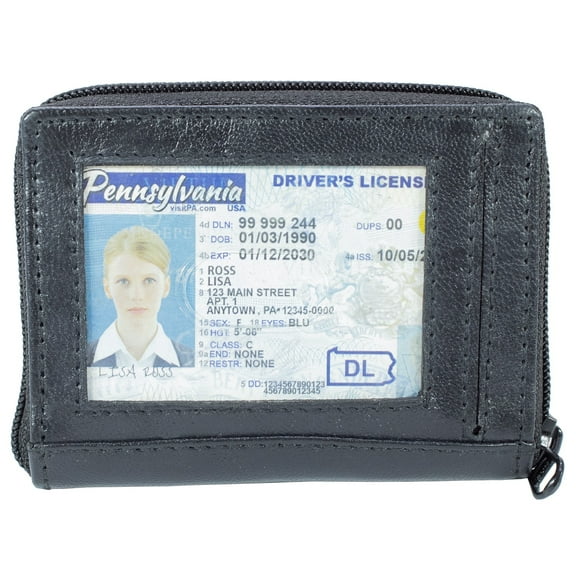 Genuine Leather Women's Palm Wallet With RFID Protected Women's Wallet