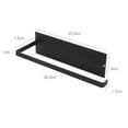 thumbnail image 5 of Wall Mounted Paper Towel Holder, Space-Saving Matte Black Design For Easy Installation, Heavy Duty Magnetic Construction For Wide Usage In Bathroom And Office (Color: Black), 5 of 5