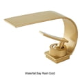 thumbnail image 4 of Moyic Grifo de baño fácil de instalar, elegante complemento para grifo de agua del fregadero, grifo de cascada con grifo caliente Accesorios de baño oro, 4 of 6