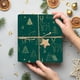 thumbnail image 1 of Adornos navideños, adornos navideños, regalos navideños, papel de regalo navideño para niños, caja de regalo, árbol de Navidad, pila de regalo, papel kraft, papel para ramo, 19,68 x 27,55 pulgadas, pa, 1 of 6