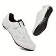 thumbnail image 3 of SUTENGDA Men‘s Non-Slip Cycling Shoes for Road Biking - Compatible with SPD Cleats  Breathable & Comfortable  Ideal for Daily Rides and Racing  Durable TPU Sole  White, 3 of 6