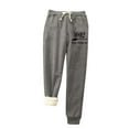 thumbnail image 1 of Womens' Warm Legging Tummy Control Printed Leggings With Elastic Drawstring Pockets And Thick Insulation Pants On Clearance, 1 of 5