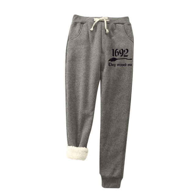 Womens' Warm Legging Tummy Control Printed Leggings With Elastic Drawstring Pockets And Thick Insulation Pants On Clearance