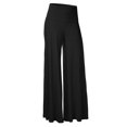 thumbnail image 3 of Qarigey Pantalones Pantalones de yoga de cintura alta Pantalones de mujer de pierna ancha Pantalones deportivos Ropa alta Prendas para la parte inferior del cuerpo Negro SG, 3 of 6