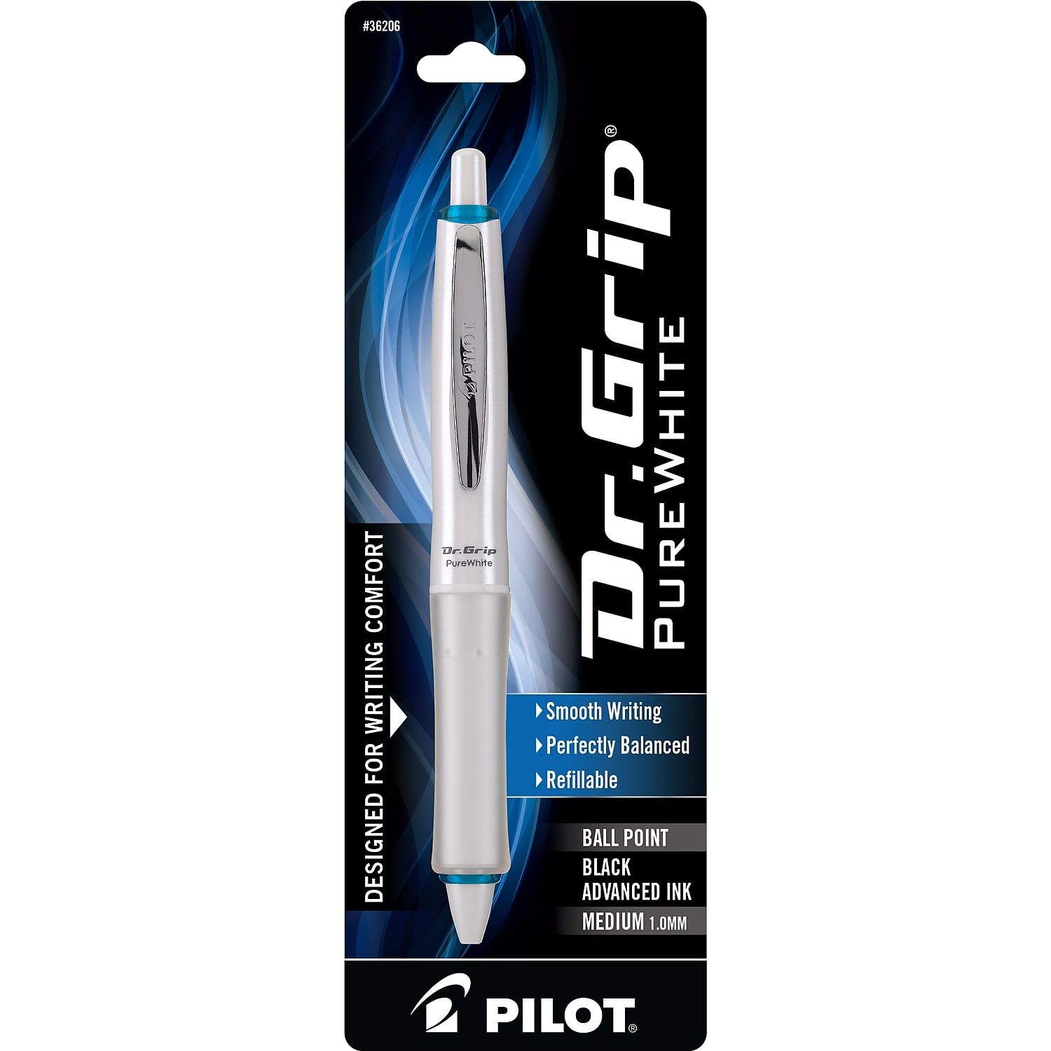 Pilot Dr. Grip Ballpoint Pen Medium Point Black Ink (36206)