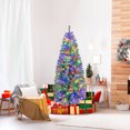 thumbnail image 2 of Costway 6.5 FT Artificial Xmas Tree with 556 Branch Tips 200 LED Lights 9 Lighting Modes, 2 of 10