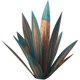 thumbnail image 1 of Juego de 2 esculturas rústicas, adorno de agave de metal pintado a mano, decoración de jardín, escultura, césped, para estacas de jardín, figuras de jardín, patio al aire libre. JAMW Sencillez, 1 of 3