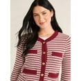 thumbnail image 4 of Free Assembly Women’s Welt Pocket Cardigan Sweater, Lightweight, Sizes XS-XXL, 4 of 5