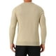 thumbnail image 3 of SUÉTER DE PULLOVER DE PUNTO DE COLOR SÓLIDO DE MANGA LARGA CON CUELLO EN V PARA HOMBRE S BEIGE, 3 of 6