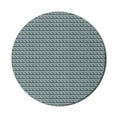 thumbnail image 1 of Vintage Mouse Pad for Computers, Retro Seashell Shape with Zigzag and Dots Stripes Weathered Geometry Design, Round Non-Slip Thick Rubber Modern Mousepad, 8" Round, Dark Teal Eggshell, by Ambesonne, 1 of 2
