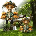 thumbnail image 1 of asddcavvf Transform Your Space Into A Halloween With Our Captivating Acrylic Decorative Pot With Witch Fairy Pumpkin And Skeleton Designs., 1 of 9
