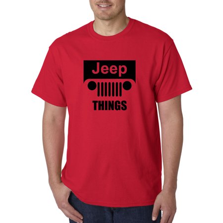 740 - Unisex T-Shirt Jeep Things Wrangler Grille 3XL (Jeep Wrangler Best Top)