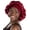 Burgundy, variant on Satin Silk Sleep Bonnet – Double Layer Reversible Hair Wrap - Leopard/Black