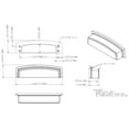 thumbnail image 3 of Jeffrey Alexander 141-96 Renzo 3-3/4" Center To Center Squared Contemporary Rectangular, 3 of 7