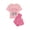 Pink Frost, variant on Hello Kitty x Wonder Nation Girls Short Sleeve Top and Sleep Pants Pajama Set, 2-Piece, Sizes 4-18