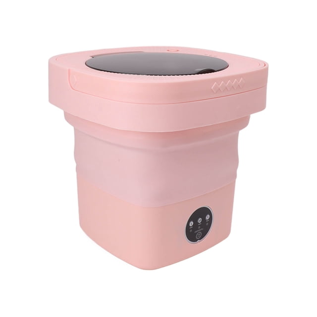 Lavadora Portátil, Mini Lavadora De Cubo Plegable De 6,5 L Con Secadora Suave, Tomo De Agua, Lavandería Totalmento Automática Para El Hogar, Hotel, Camping, Camping, Camping,