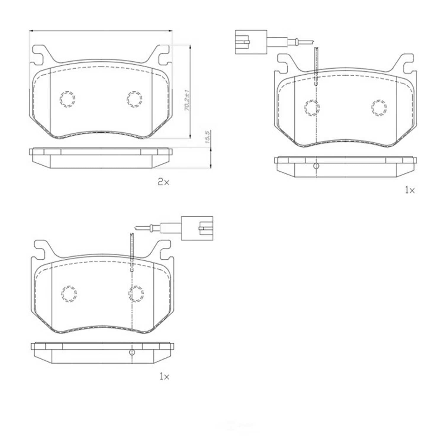 Brembo P23184 PRIME Low-Met Brake Pad Set