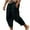 Black, variant on zbxnLI Men's Big and Tall Capri Pants Lightweight Drawstring Casual Beach Vacation Lounge Pants with Pockets