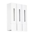 thumbnail image 3 of WeiLaiKeQi 3 Chamber Shower Soap Dispenser Shampoo and Conditioner Dispenser for Office White, 3 of 9