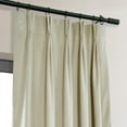 thumbnail image 5 of Exclusive Fabrics  Signature Pleated Blackout Velvet Curtain (1 Panel) Cool Beige 25 X 120 120 Inches, 5 of 5