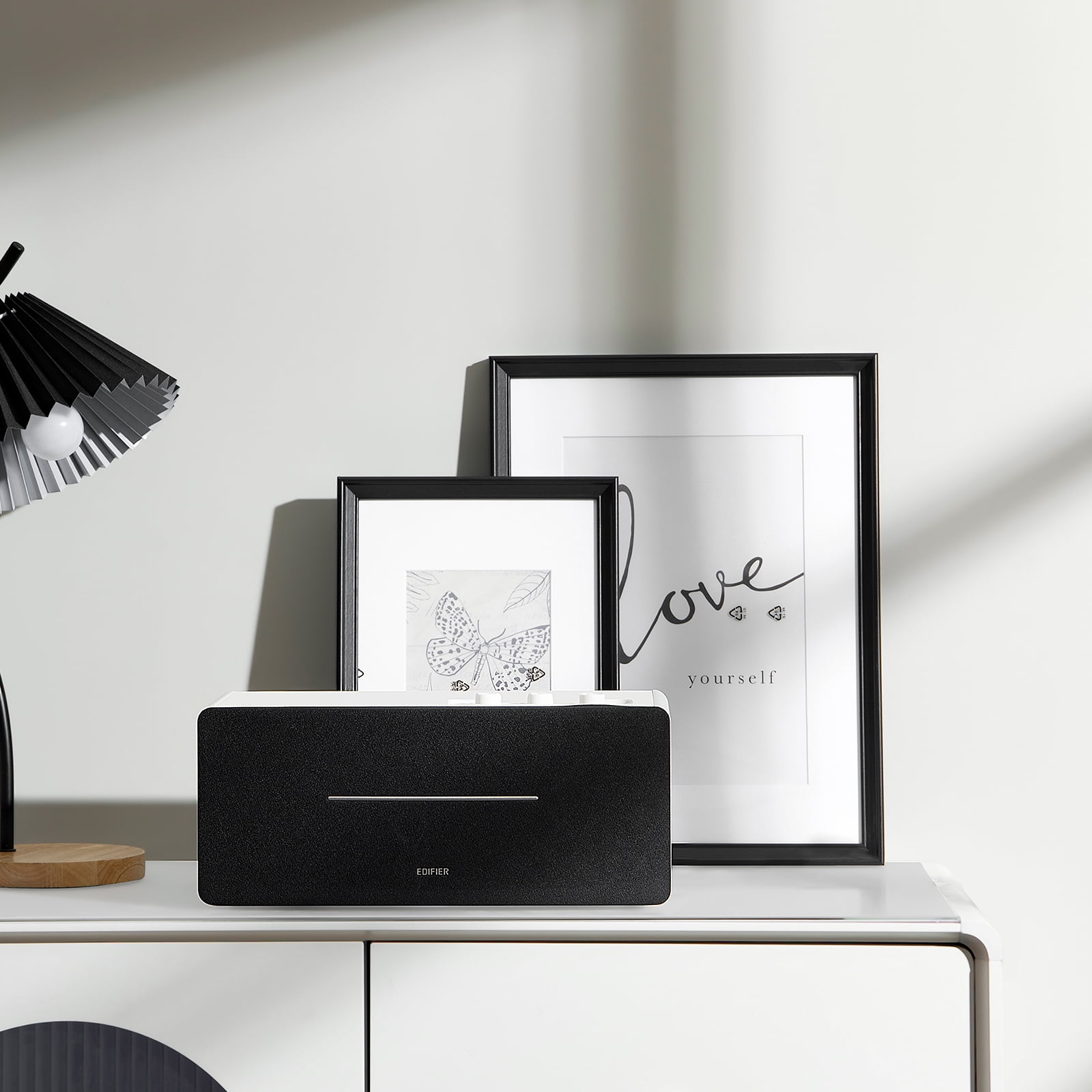 Edifier D12 Tabletop Desktop Stereo Bluetooth Speaker- White
