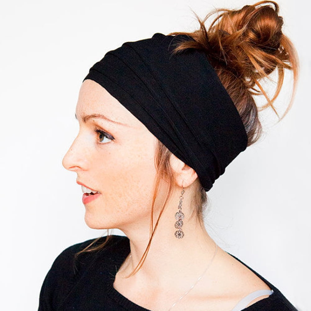 Women's Ruffle Hair Band Headwear Fashionable Mother Widened Headband